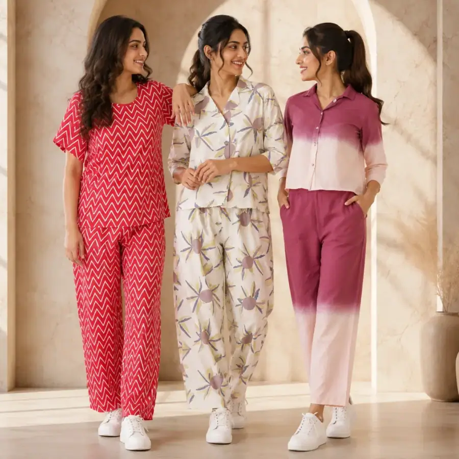3 Women's Daily Comfort Night Suit ( S2 ) in As shown in photos