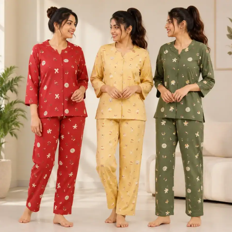 3 Women's Night Suit Collection ( C9 ) in As shown in photos