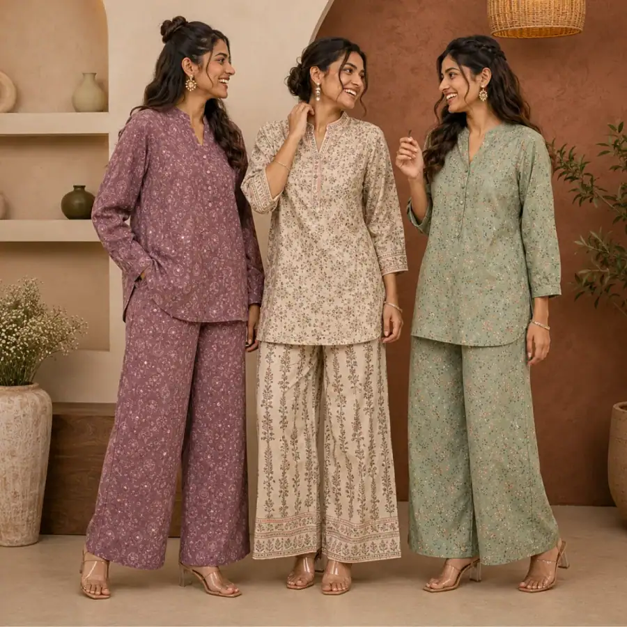 3 Combo Women's Co-Ord Sets ( C9 ) in As shown in photos