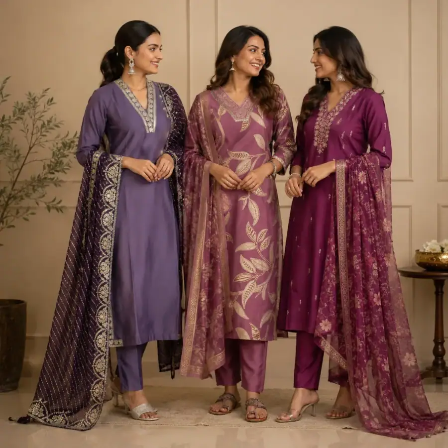 3-Piece Women's Kurti Collection (P-7) in As shown in photos