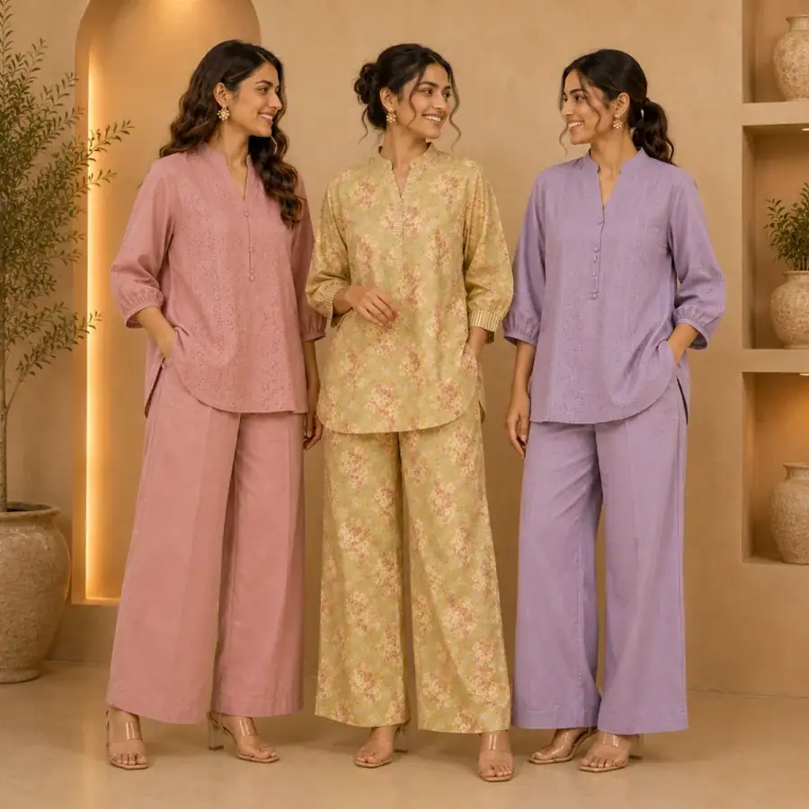 3 Combo Women's Co-Ord Sets ( C8 ) in As shown in photos