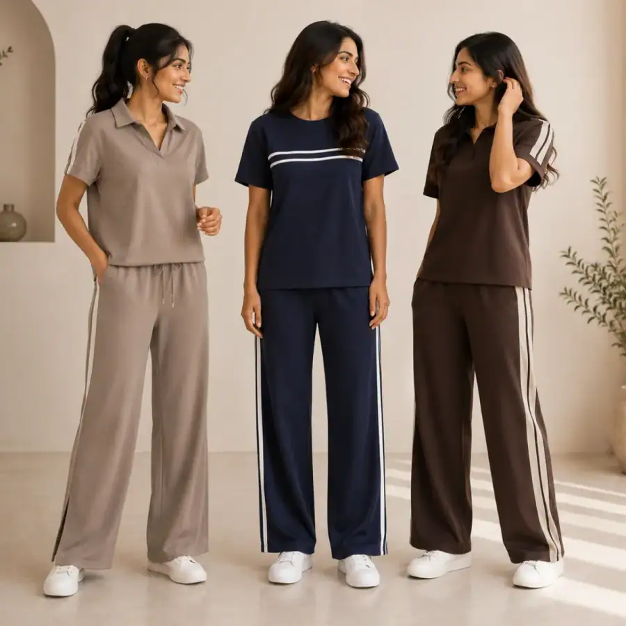 3 Cotton T-Shirt With Bottom (T-10) in As shown in photos