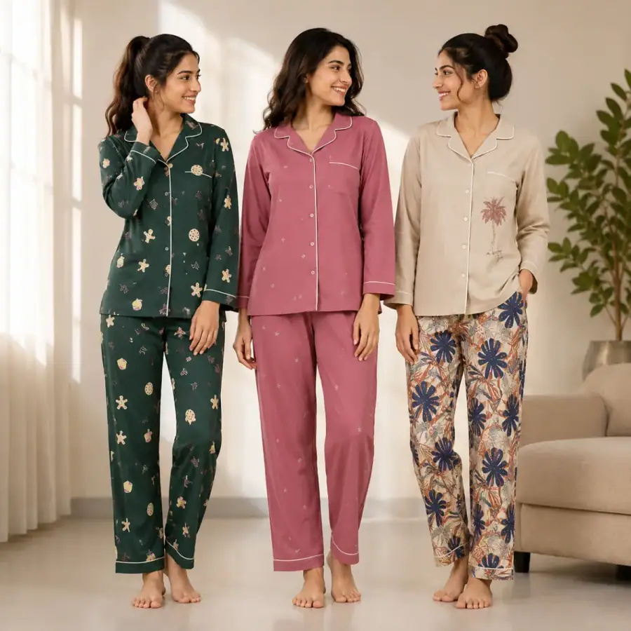 3 Women's Night Suit Collection ( C10 ) in As shown in photos