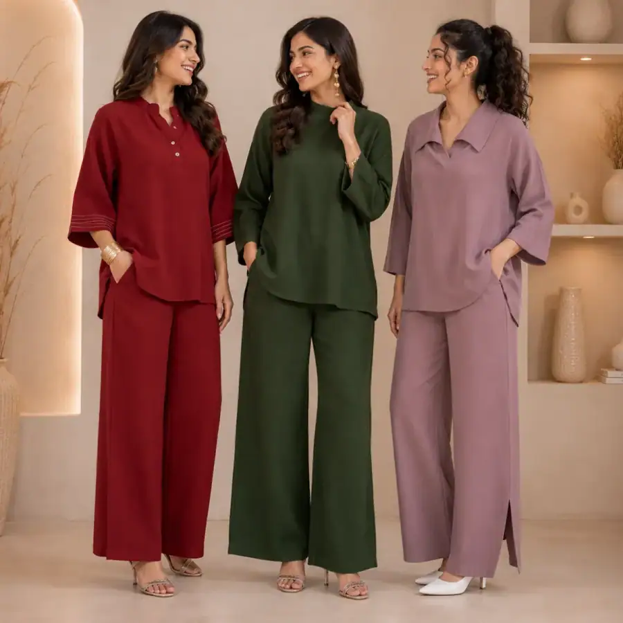 3 Combo Women's Co-Ord Sets ( C6 ) in As shown in photos